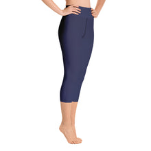 Load image into Gallery viewer, Yoga Capri Leggings - Blueberry II - Green Cross Clothing,  - Apparel, Clothing, T-shirts, Accessories, Wristbands, Green Cross Clothing - GreenCrossClothing.co, Green Cross Clothing - GreenCrossClothing.co