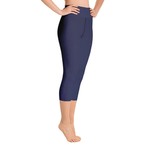 Yoga Capri Leggings - Blueberry II - Green Cross Clothing,  - Apparel, Clothing, T-shirts, Accessories, Wristbands, Green Cross Clothing - GreenCrossClothing.co, Green Cross Clothing - GreenCrossClothing.co