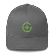 Load image into Gallery viewer, Embroidered Premium FlexFit Cap - Green Cross - Green Cross Clothing, Green Cross Hat - Apparel, Clothing, T-shirts, Accessories, Wristbands, Green Cross Clothing - GreenCrossClothing.co, Green Cross Clothing - GreenCrossClothing.co