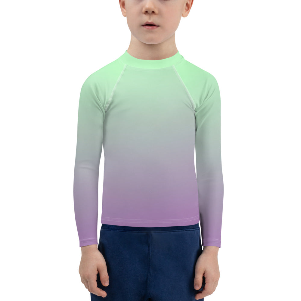 Kids Boys' Sun & Rash Guard - Lilac & Mint - Green Cross Clothing,  - Apparel, Clothing, T-shirts, Accessories, Wristbands, Green Cross Clothing - GreenCrossClothing.co, Green Cross Clothing - GreenCrossClothing.co
