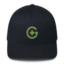 Load image into Gallery viewer, Embroidered Premium FlexFit Cap - Green Cross - Green Cross Clothing, Green Cross Hat - Apparel, Clothing, T-shirts, Accessories, Wristbands, Green Cross Clothing - GreenCrossClothing.co, Green Cross Clothing - GreenCrossClothing.co