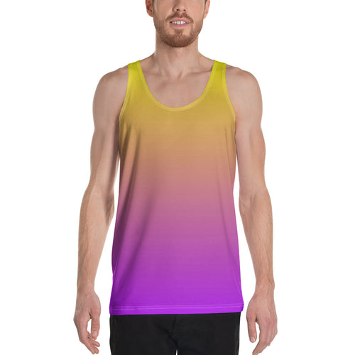 Men's Tank Top - Yellow & Purple - Green Cross Clothing,  - Apparel, Clothing, T-shirts, Accessories, Wristbands, Green Cross Clothing - GreenCrossClothing.co, Green Cross Clothing - GreenCrossClothing.co