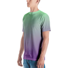 Load image into Gallery viewer, Men&#39;s T-shirt - Lilac &amp; Mint - Green Cross Clothing,  - Apparel, Clothing, T-shirts, Accessories, Wristbands, Green Cross Clothing - GreenCrossClothing.co, Green Cross Clothing - GreenCrossClothing.co