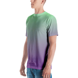 Men's T-shirt - Lilac & Mint - Green Cross Clothing,  - Apparel, Clothing, T-shirts, Accessories, Wristbands, Green Cross Clothing - GreenCrossClothing.co, Green Cross Clothing - GreenCrossClothing.co