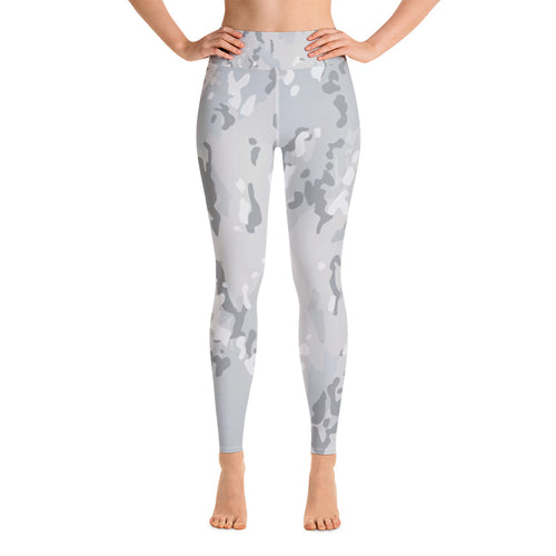 Yoga Leggings - Grey Camo - Green Cross Clothing,  - Apparel, Clothing, T-shirts, Accessories, Wristbands, Green Cross Clothing - GreenCrossClothing.co, Green Cross Clothing - GreenCrossClothing.co