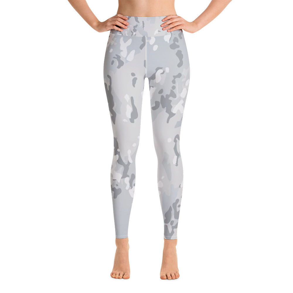 Yoga Leggings - Grey Camo - Green Cross Clothing,  - Apparel, Clothing, T-shirts, Accessories, Wristbands, Green Cross Clothing - GreenCrossClothing.co, Green Cross Clothing - GreenCrossClothing.co