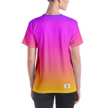 Load image into Gallery viewer, Women&#39;s T-shirt - Magenta &amp; Yellow - Green Cross Clothing,  - Apparel, Clothing, T-shirts, Accessories, Wristbands, Green Cross Clothing - GreenCrossClothing.co, Green Cross Clothing - GreenCrossClothing.co