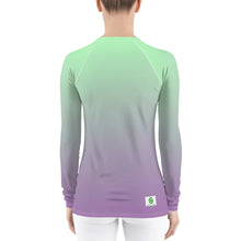 Load image into Gallery viewer, Women&#39;s Sun &amp; Rash Guard - Lilac &amp; Mint - Green Cross Clothing,  - Apparel, Clothing, T-shirts, Accessories, Wristbands, Green Cross Clothing - GreenCrossClothing.co, Green Cross Clothing - GreenCrossClothing.co