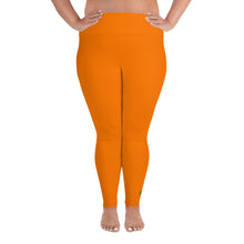 Load image into Gallery viewer, Plus Size Leggings - Tangerine II - Green Cross Clothing,  - Apparel, Clothing, T-shirts, Accessories, Wristbands, Green Cross Clothing - GreenCrossClothing.co, Green Cross Clothing - GreenCrossClothing.co