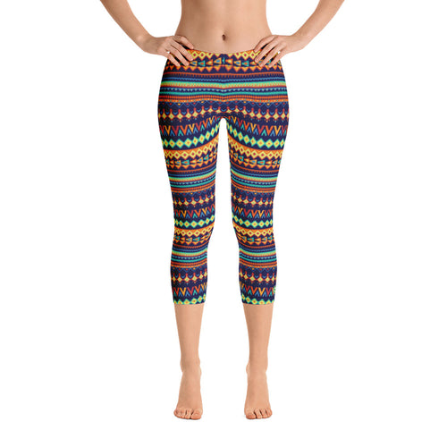 Capri Leggings - Tribe - Green Cross Clothing,  - Apparel, Clothing, T-shirts, Accessories, Wristbands, Green Cross Clothing - GreenCrossClothing.co, Green Cross Clothing - GreenCrossClothing.co