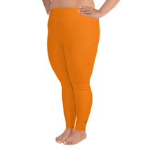 Load image into Gallery viewer, Plus Size Leggings - Tangerine II - Green Cross Clothing,  - Apparel, Clothing, T-shirts, Accessories, Wristbands, Green Cross Clothing - GreenCrossClothing.co, Green Cross Clothing - GreenCrossClothing.co