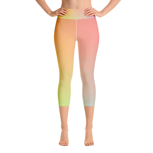 Yoga Capri Leggings - Multi - Green Cross Clothing,  - Apparel, Clothing, T-shirts, Accessories, Wristbands, Green Cross Clothing - GreenCrossClothing.co, Green Cross Clothing - GreenCrossClothing.co