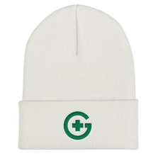 Load image into Gallery viewer, Embroidered Cuffed Beanie - Green Cross - Green Cross Clothing, Green Cross Beanie - Apparel, Clothing, T-shirts, Accessories, Wristbands, Green Cross Clothing - GreenCrossClothing.co, Green Cross Clothing - GreenCrossClothing.co