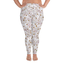 Load image into Gallery viewer, Plus Size Leggings - Cherry Blossoms - Green Cross Clothing,  - Apparel, Clothing, T-shirts, Accessories, Wristbands, Green Cross Clothing - GreenCrossClothing.co, Green Cross Clothing - GreenCrossClothing.co