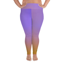 Load image into Gallery viewer, Plus Size Leggings -Sunset - Green Cross Clothing,  - Apparel, Clothing, T-shirts, Accessories, Wristbands, Green Cross Clothing - GreenCrossClothing.co, Green Cross Clothing - GreenCrossClothing.co