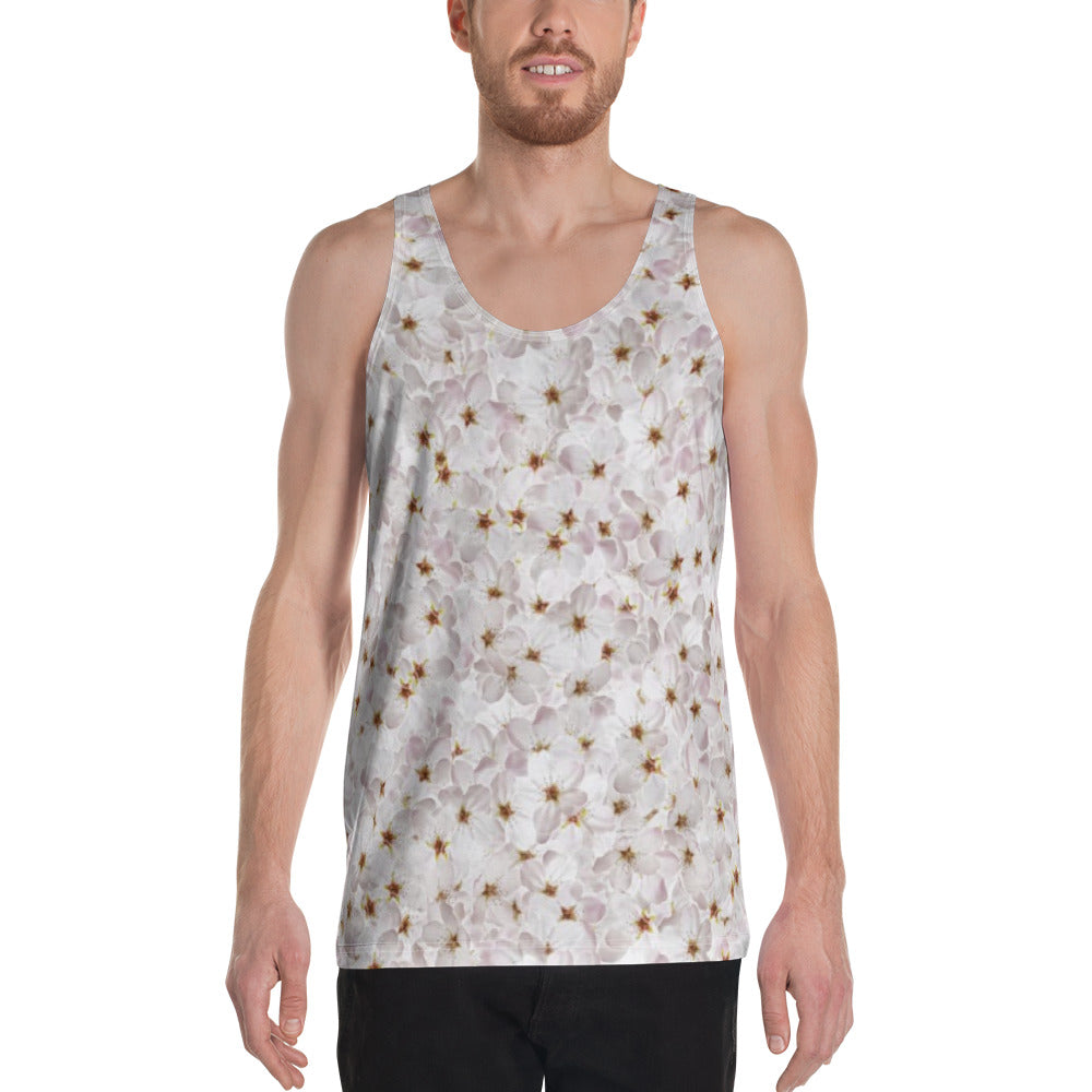 Tank Top - Cherry Blossoms - Green Cross Clothing,  - Apparel, Clothing, T-shirts, Accessories, Wristbands, Green Cross Clothing - GreenCrossClothing.co, Green Cross Clothing - GreenCrossClothing.co