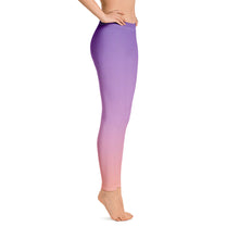 Load image into Gallery viewer, Leggings - Purple &amp; Peach - Green Cross Clothing,  - Apparel, Clothing, T-shirts, Accessories, Wristbands, Green Cross Clothing - GreenCrossClothing.co, Green Cross Clothing - GreenCrossClothing.co