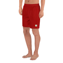 Load image into Gallery viewer, Men&#39;s Athletic Shorts - Pomegranate - Green Cross Clothing,  - Apparel, Clothing, T-shirts, Accessories, Wristbands, Green Cross Clothing - GreenCrossClothing.co, Green Cross Clothing - GreenCrossClothing.co