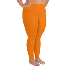 Load image into Gallery viewer, Plus Size Leggings - Tangerine II - Green Cross Clothing,  - Apparel, Clothing, T-shirts, Accessories, Wristbands, Green Cross Clothing - GreenCrossClothing.co, Green Cross Clothing - GreenCrossClothing.co