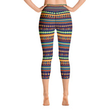 Load image into Gallery viewer, Yoga Capri Leggings - Tribe - Green Cross Clothing,  - Apparel, Clothing, T-shirts, Accessories, Wristbands, Green Cross Clothing - GreenCrossClothing.co, Green Cross Clothing - GreenCrossClothing.co