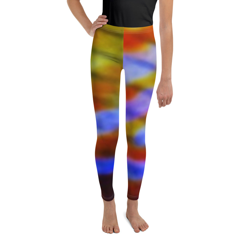 Youth Leggings - Cichlid - Green Cross Clothing,  - Apparel, Clothing, T-shirts, Accessories, Wristbands, Green Cross Clothing - GreenCrossClothing.co, Green Cross Clothing - GreenCrossClothing.co