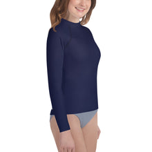 Load image into Gallery viewer, Youth Girls&#39; Sun &amp; Rash Guard - Blueberry II - Green Cross Clothing,  - Apparel, Clothing, T-shirts, Accessories, Wristbands, Green Cross Clothing - GreenCrossClothing.co, Green Cross Clothing - GreenCrossClothing.co