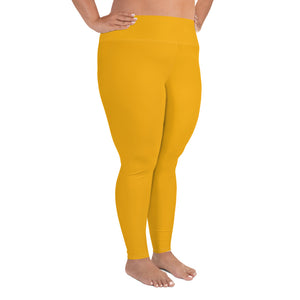 Plus Size Leggings - Tangerine - Green Cross Clothing,  - Apparel, Clothing, T-shirts, Accessories, Wristbands, Green Cross Clothing - GreenCrossClothing.co, Green Cross Clothing - GreenCrossClothing.co