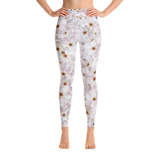 Load image into Gallery viewer, Yoga Leggings - Cherry Blossoms - Green Cross Clothing,  - Apparel, Clothing, T-shirts, Accessories, Wristbands, Green Cross Clothing - GreenCrossClothing.co, Green Cross Clothing - GreenCrossClothing.co