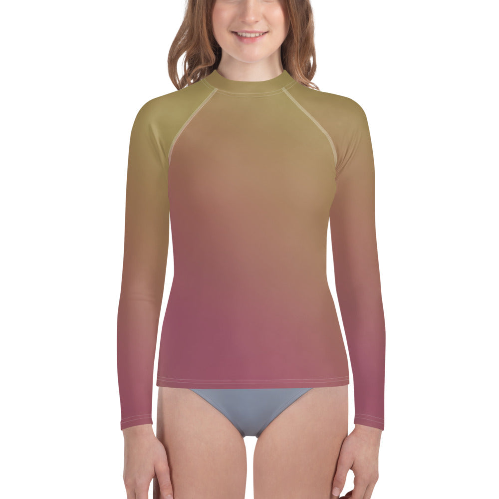 Youth Girls' Sun & Rash Guard - Grapes - Green Cross Clothing,  - Apparel, Clothing, T-shirts, Accessories, Wristbands, Green Cross Clothing - GreenCrossClothing.co, Green Cross Clothing - GreenCrossClothing.co