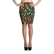 Load image into Gallery viewer, Pencil Skirt - Colorful Drops - Green Cross Clothing,  - Apparel, Clothing, T-shirts, Accessories, Wristbands, Green Cross Clothing - GreenCrossClothing.co, Green Cross Clothing - GreenCrossClothing.co