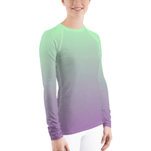 Load image into Gallery viewer, Women&#39;s Sun &amp; Rash Guard - Lilac &amp; Mint - Green Cross Clothing,  - Apparel, Clothing, T-shirts, Accessories, Wristbands, Green Cross Clothing - GreenCrossClothing.co, Green Cross Clothing - GreenCrossClothing.co