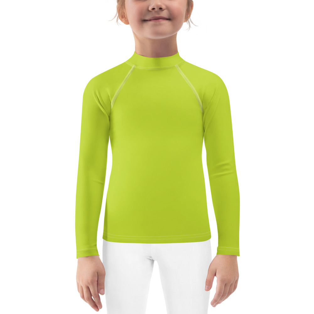Kids Girls' Sun & Rash Guard - Kiwi - Green Cross Clothing,  - Apparel, Clothing, T-shirts, Accessories, Wristbands, Green Cross Clothing - GreenCrossClothing.co, Green Cross Clothing - GreenCrossClothing.co