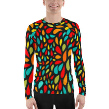 Load image into Gallery viewer, Men&#39;s Sun &amp; Rash Guard - Colorful Drops - Green Cross Clothing,  - Apparel, Clothing, T-shirts, Accessories, Wristbands, Green Cross Clothing - GreenCrossClothing.co, Green Cross Clothing - GreenCrossClothing.co