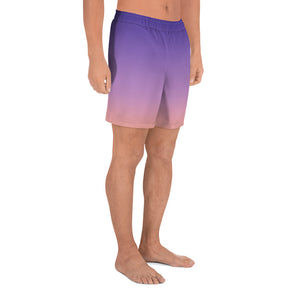 Men's Athletic Shorts - Purple & Peach - Green Cross Clothing,  - Apparel, Clothing, T-shirts, Accessories, Wristbands, Green Cross Clothing - GreenCrossClothing.co, Green Cross Clothing - GreenCrossClothing.co