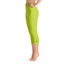 Load image into Gallery viewer, Yoga Capri Leggings - Kiwi - Green Cross Clothing,  - Apparel, Clothing, T-shirts, Accessories, Wristbands, Green Cross Clothing - GreenCrossClothing.co, Green Cross Clothing - GreenCrossClothing.co