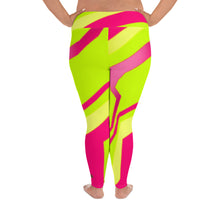 Load image into Gallery viewer, Plus Size Leggings - Neon - Green Cross Clothing,  - Apparel, Clothing, T-shirts, Accessories, Wristbands, Green Cross Clothing - GreenCrossClothing.co, Green Cross Clothing - GreenCrossClothing.co