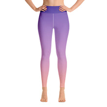 Load image into Gallery viewer, Yoga Leggings - Purple &amp; Peach - Green Cross Clothing,  - Apparel, Clothing, T-shirts, Accessories, Wristbands, Green Cross Clothing - GreenCrossClothing.co, Green Cross Clothing - GreenCrossClothing.co