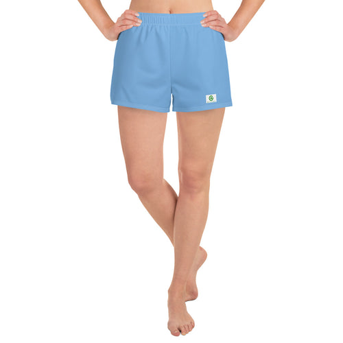 Women's Athletic Shorts - Blueberry - Green Cross Clothing,  - Apparel, Clothing, T-shirts, Accessories, Wristbands, Green Cross Clothing - GreenCrossClothing.co, Green Cross Clothing - GreenCrossClothing.co