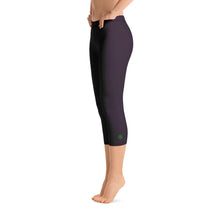 Load image into Gallery viewer, Capri Leggings - Black Cherry II - Green Cross Clothing,  - Apparel, Clothing, T-shirts, Accessories, Wristbands, Green Cross Clothing - GreenCrossClothing.co, Green Cross Clothing - GreenCrossClothing.co