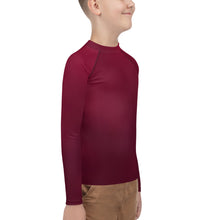 Load image into Gallery viewer, Youth Boys&#39; Sun &amp; Rash Guard - Black Cherry - Green Cross Clothing,  - Apparel, Clothing, T-shirts, Accessories, Wristbands, Green Cross Clothing - GreenCrossClothing.co, Green Cross Clothing - GreenCrossClothing.co