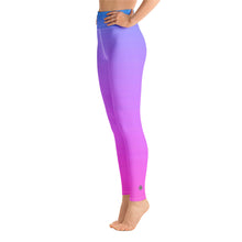 Load image into Gallery viewer, Yoga Leggings - Blue &amp; Pink - Green Cross Clothing,  - Apparel, Clothing, T-shirts, Accessories, Wristbands, Green Cross Clothing - GreenCrossClothing.co, Green Cross Clothing - GreenCrossClothing.co