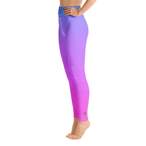Yoga Leggings - Blue & Pink - Green Cross Clothing,  - Apparel, Clothing, T-shirts, Accessories, Wristbands, Green Cross Clothing - GreenCrossClothing.co, Green Cross Clothing - GreenCrossClothing.co