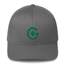 Load image into Gallery viewer, Embroidered Premium FlexFit Cap - Green Cross - Green Cross Clothing, Green Cross Hat - Apparel, Clothing, T-shirts, Accessories, Wristbands, Green Cross Clothing - GreenCrossClothing.co, Green Cross Clothing - GreenCrossClothing.co
