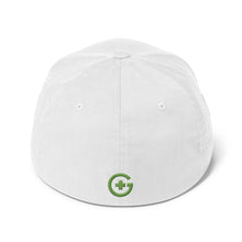 Load image into Gallery viewer, Embroidered Premium FlexFit Cap - Green Cross - Green Cross Clothing, Green Cross Hat - Apparel, Clothing, T-shirts, Accessories, Wristbands, Green Cross Clothing - GreenCrossClothing.co, Green Cross Clothing - GreenCrossClothing.co