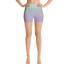 Load image into Gallery viewer, Yoga Shorts - Lilac &amp; Mint - Green Cross Clothing,  - Apparel, Clothing, T-shirts, Accessories, Wristbands, Green Cross Clothing - GreenCrossClothing.co, Green Cross Clothing - GreenCrossClothing.co