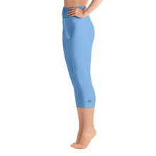 Load image into Gallery viewer, Yoga Capri Leggings - Blueberry - Green Cross Clothing,  - Apparel, Clothing, T-shirts, Accessories, Wristbands, Green Cross Clothing - GreenCrossClothing.co, Green Cross Clothing - GreenCrossClothing.co