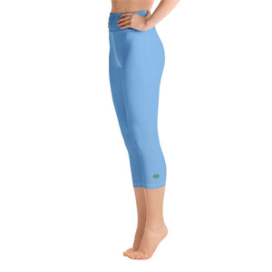 Yoga Capri Leggings - Blueberry - Green Cross Clothing,  - Apparel, Clothing, T-shirts, Accessories, Wristbands, Green Cross Clothing - GreenCrossClothing.co, Green Cross Clothing - GreenCrossClothing.co