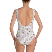 Load image into Gallery viewer, One-Piece Swimsuit - Cherry Blossoms - Green Cross Clothing,  - Apparel, Clothing, T-shirts, Accessories, Wristbands, Green Cross Clothing - GreenCrossClothing.co, Green Cross Clothing - GreenCrossClothing.co