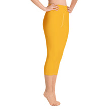 Load image into Gallery viewer, Yoga Capri Leggings - Tangerine - Green Cross Clothing,  - Apparel, Clothing, T-shirts, Accessories, Wristbands, Green Cross Clothing - GreenCrossClothing.co, Green Cross Clothing - GreenCrossClothing.co