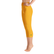 Load image into Gallery viewer, Yoga Capri Leggings - Tangerine - Green Cross Clothing,  - Apparel, Clothing, T-shirts, Accessories, Wristbands, Green Cross Clothing - GreenCrossClothing.co, Green Cross Clothing - GreenCrossClothing.co